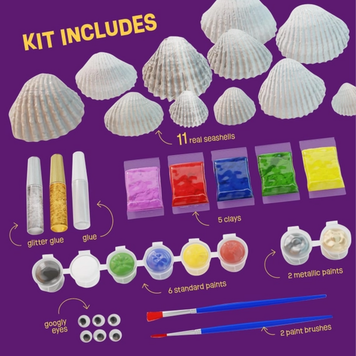 Sea Shell Painting Kit inside