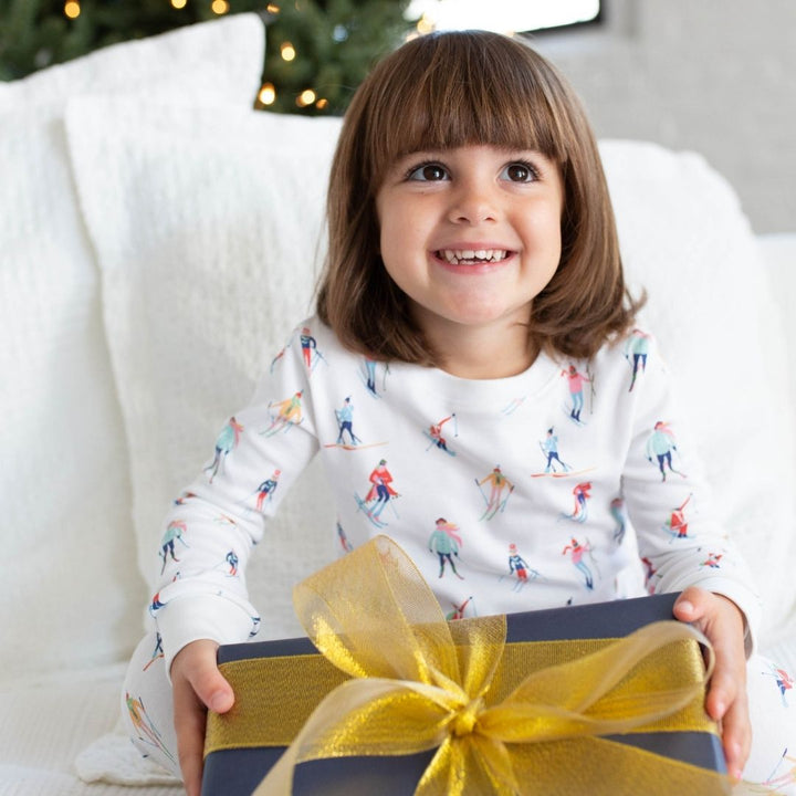 a kids wearing Ski Mountain Pajama Set