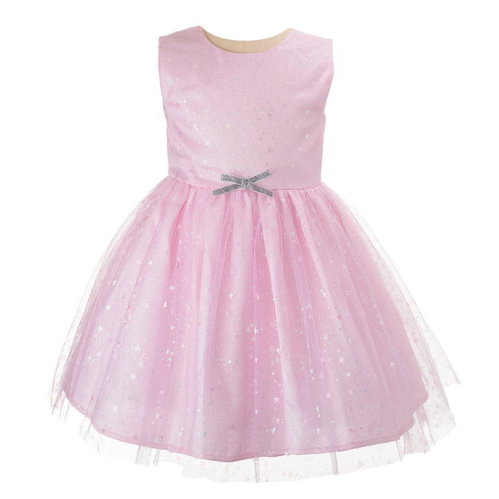 Sparkle Tulle Dress in Pink front