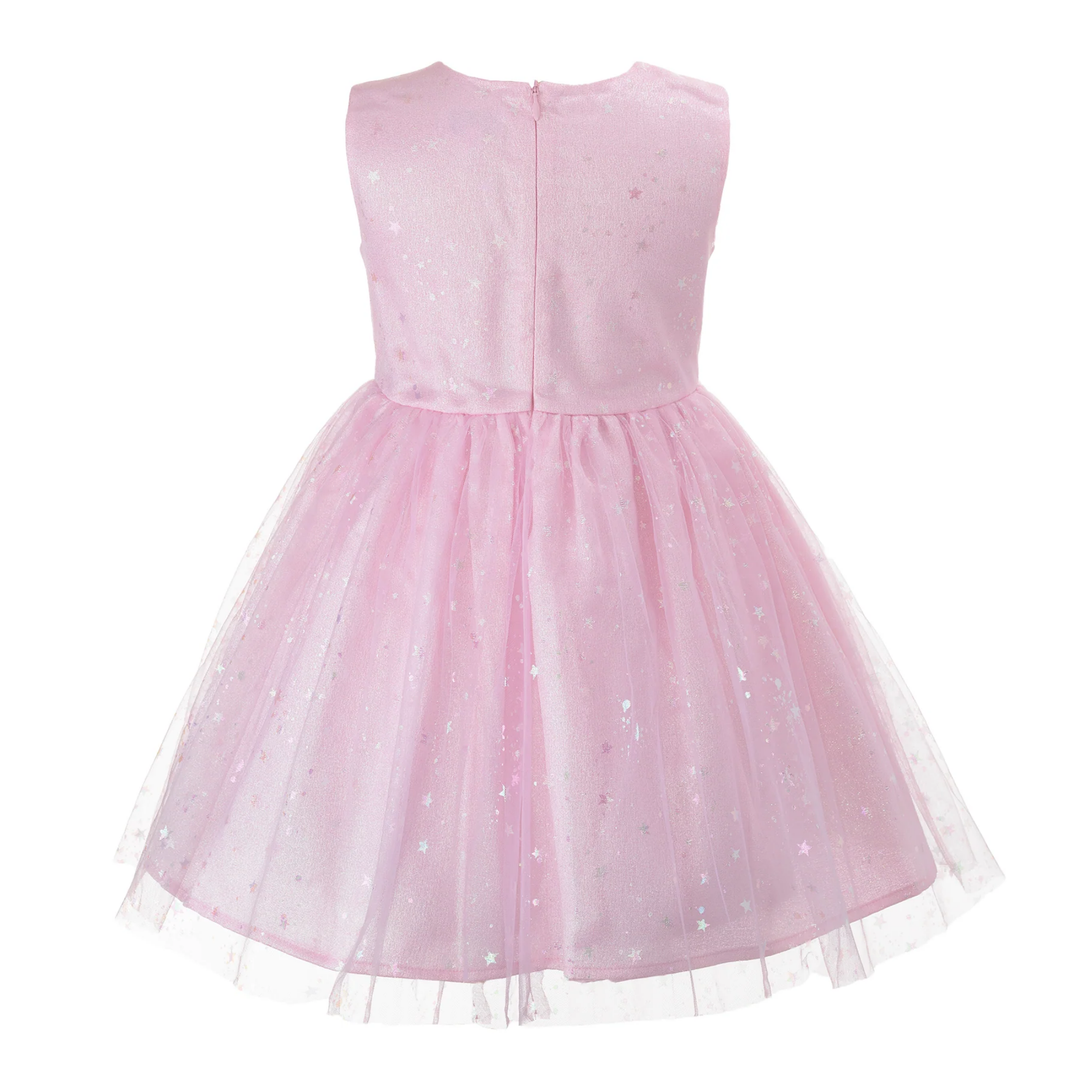 Sparkle Tulle Dress in Pink back