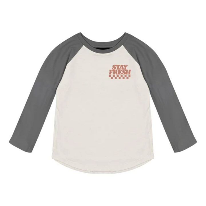 Stay Fresh Raglan in Natural And Vintage Black front