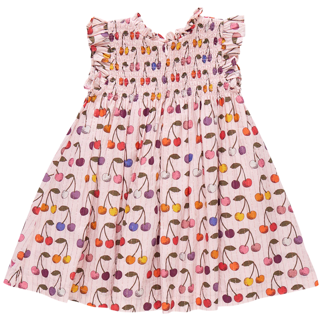 Stevie Dress - Cloud Pink Cherry back