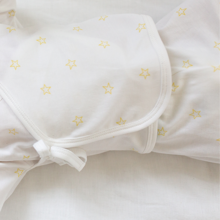 a baby wearing Tiny Stars Take Me Home Set in Yellow