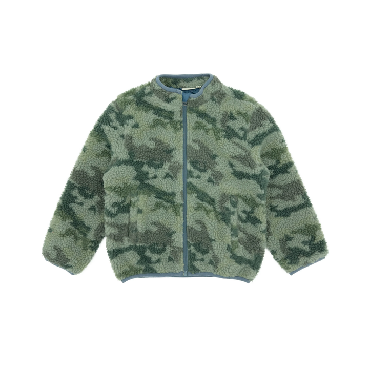 Throwback Polar Fleece Jacket in Camo front