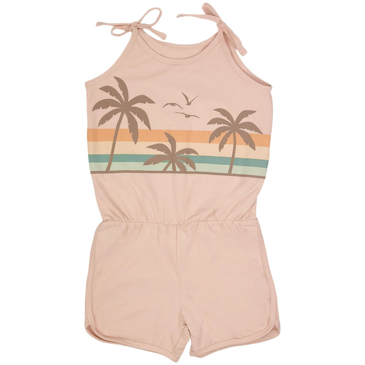 Vacation Romper in Faded Pink front