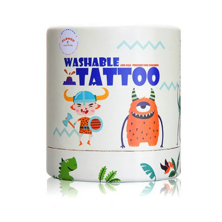 Washable Tattoos and Nail Stickers front