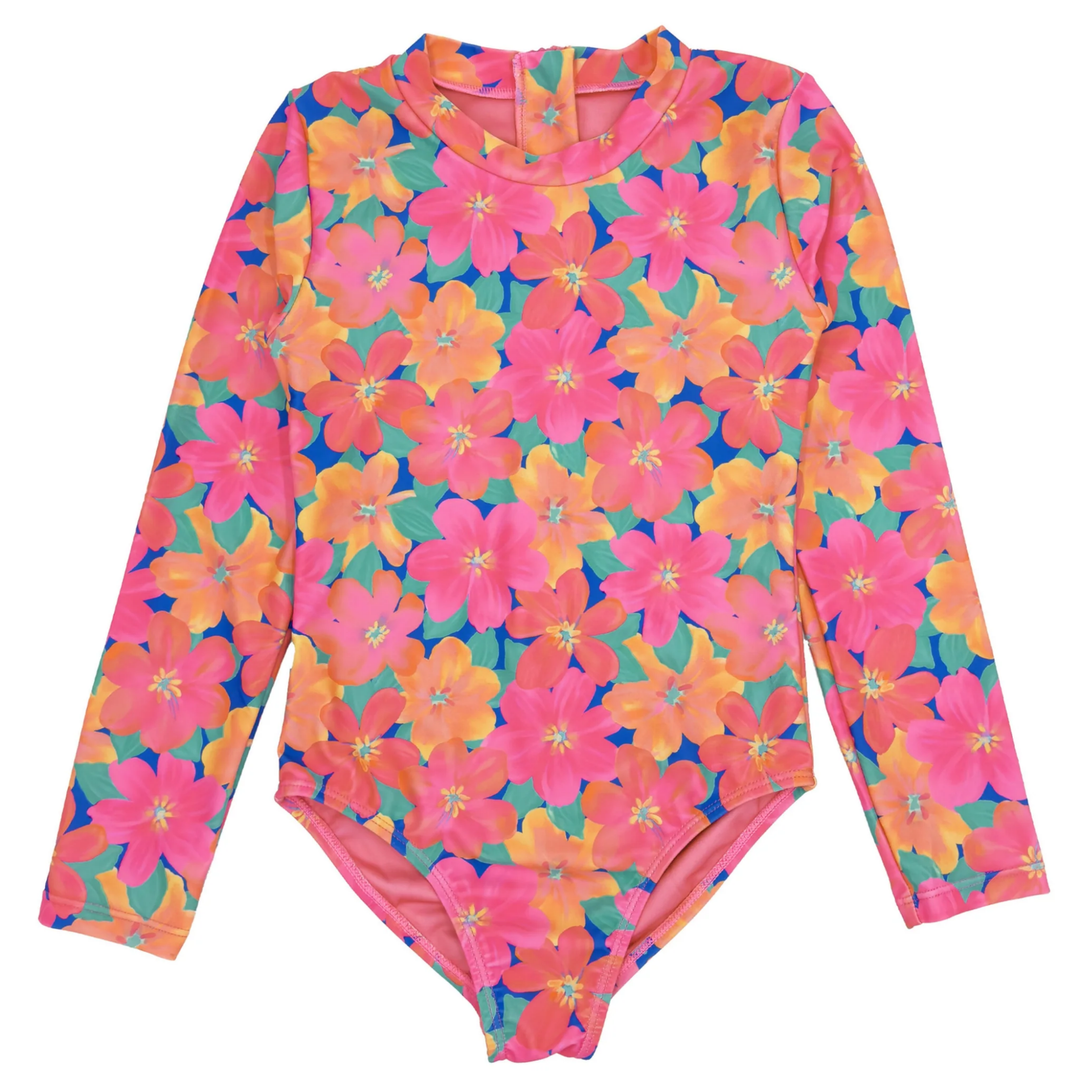 Wave Chaser Surf Suit in Pink Carnation front