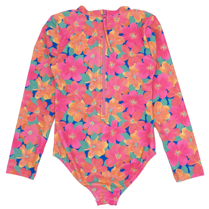 Wave Chaser Surf Suit in Pink Carnation back