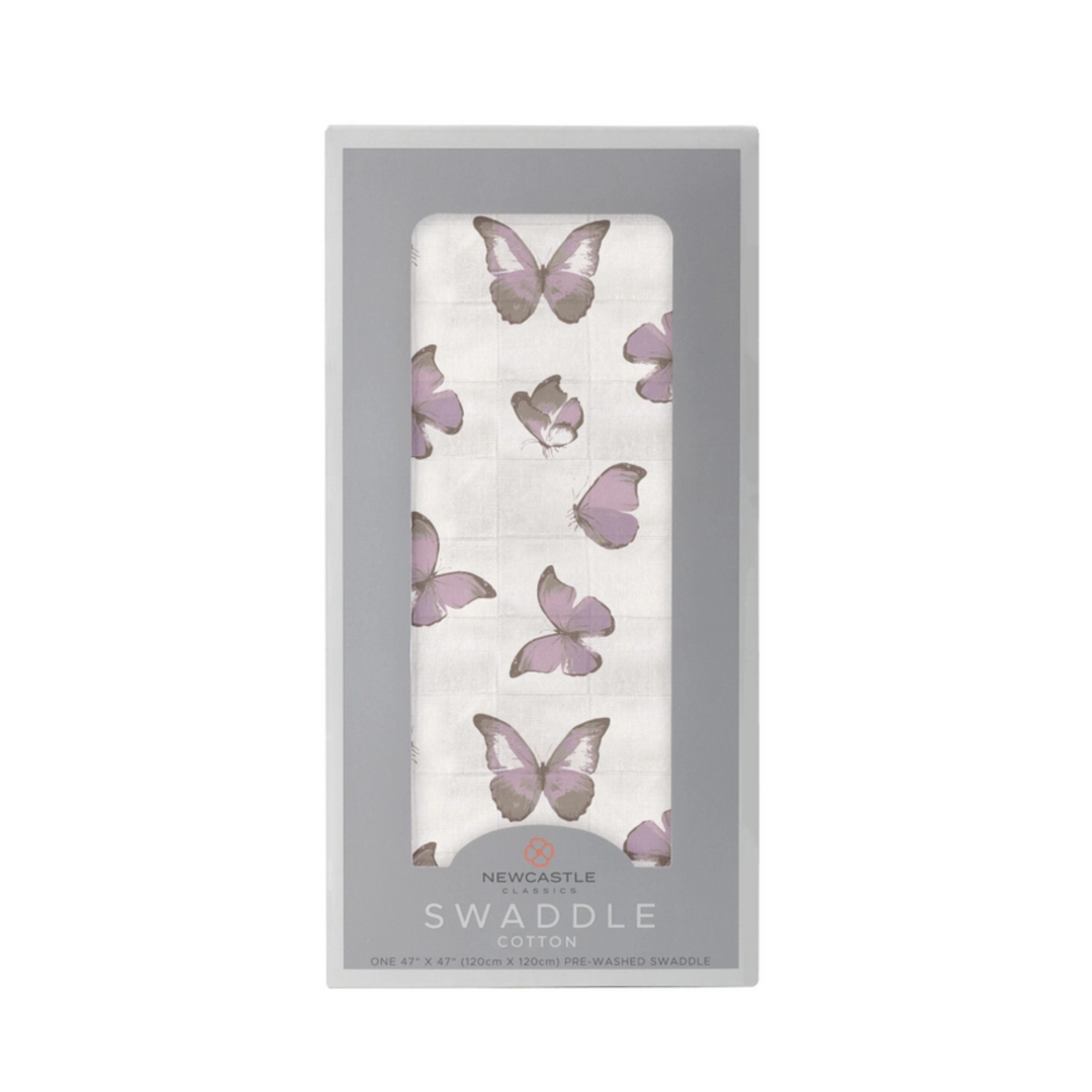 Winsome Butterflies Swaddle front