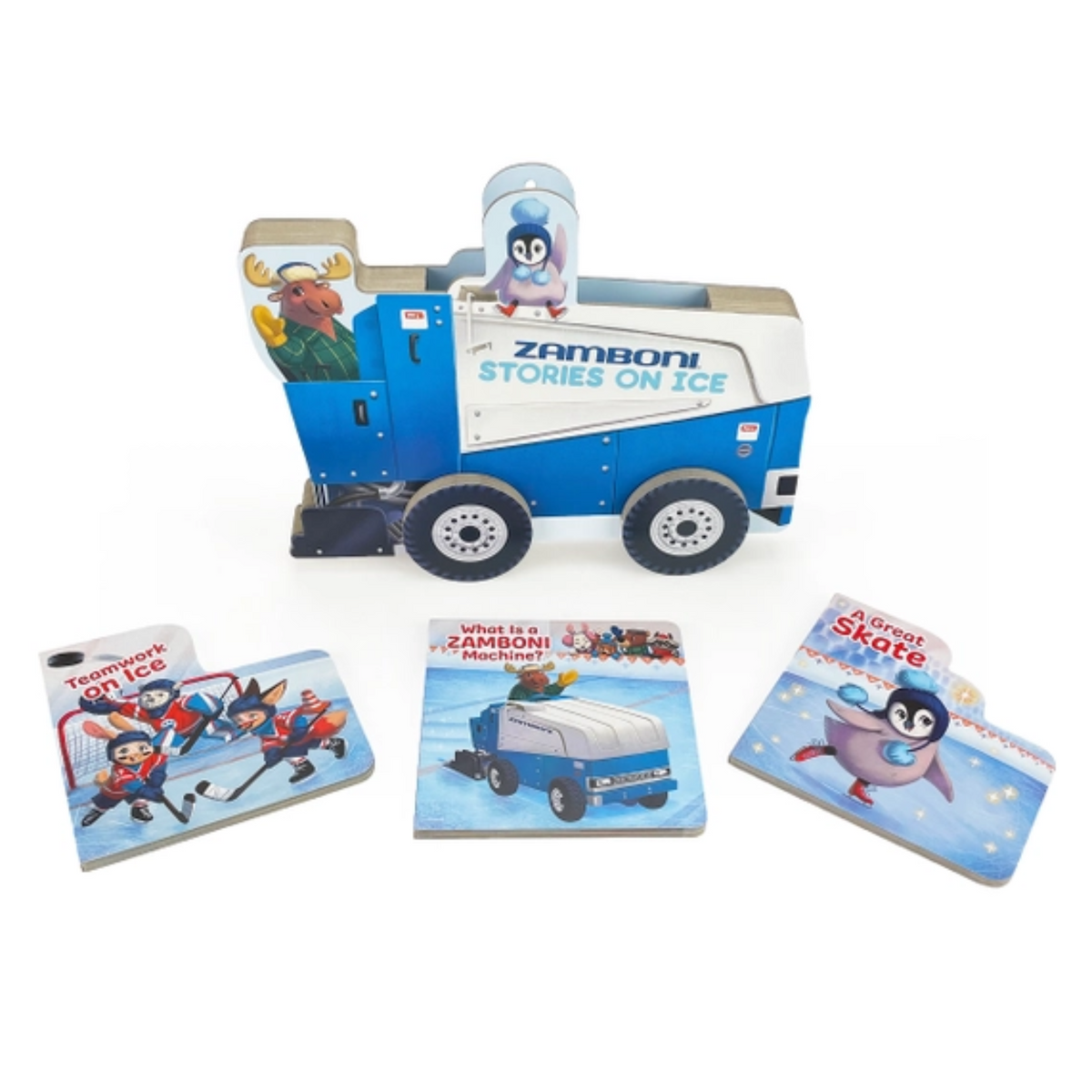 Zamboni 3-Book Sports Gift Set with Real Rolling Wheels Book - Cottage ...