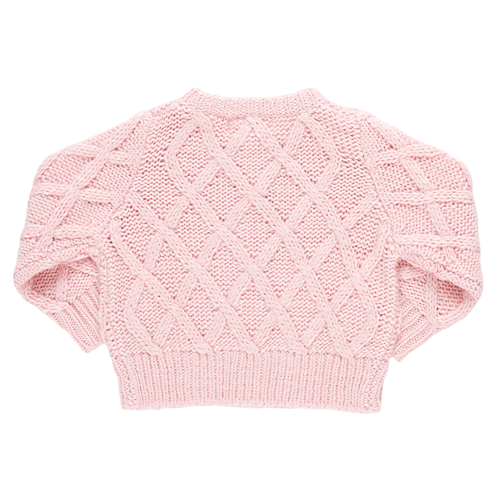 Baby Katrina Sweater - Pink back