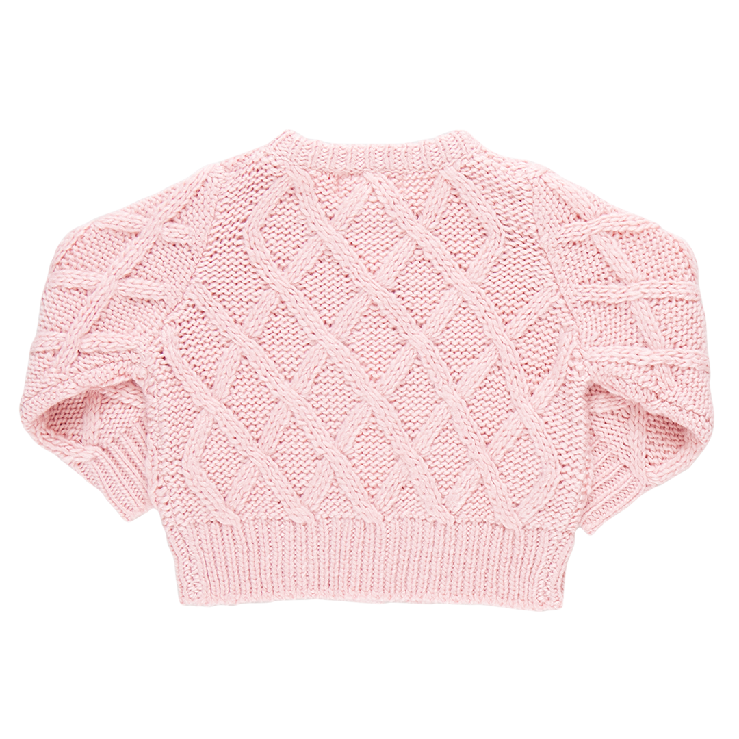 Baby Katrina Sweater - Pink back