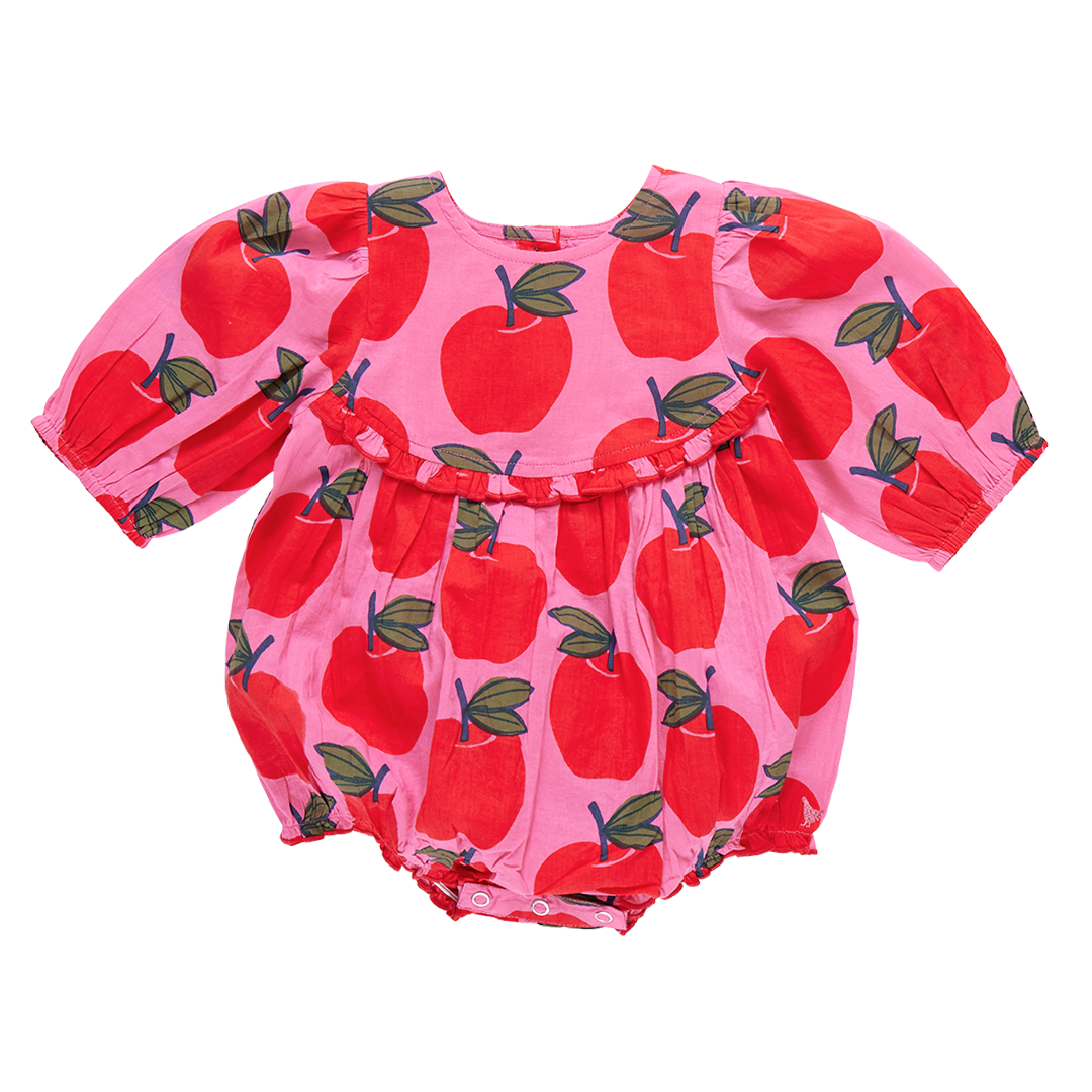 Baby Rowan Bubble - Pink Apples front