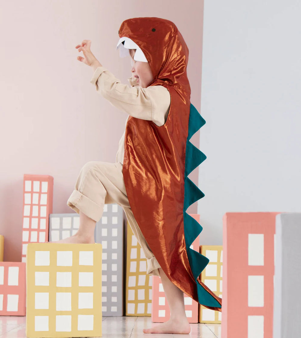 kid in dinosaur costume