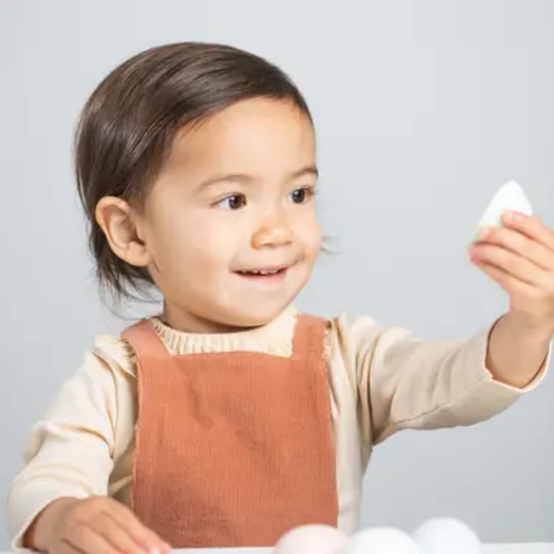 Eggstraordinary Hopscotch Chalk with a baby