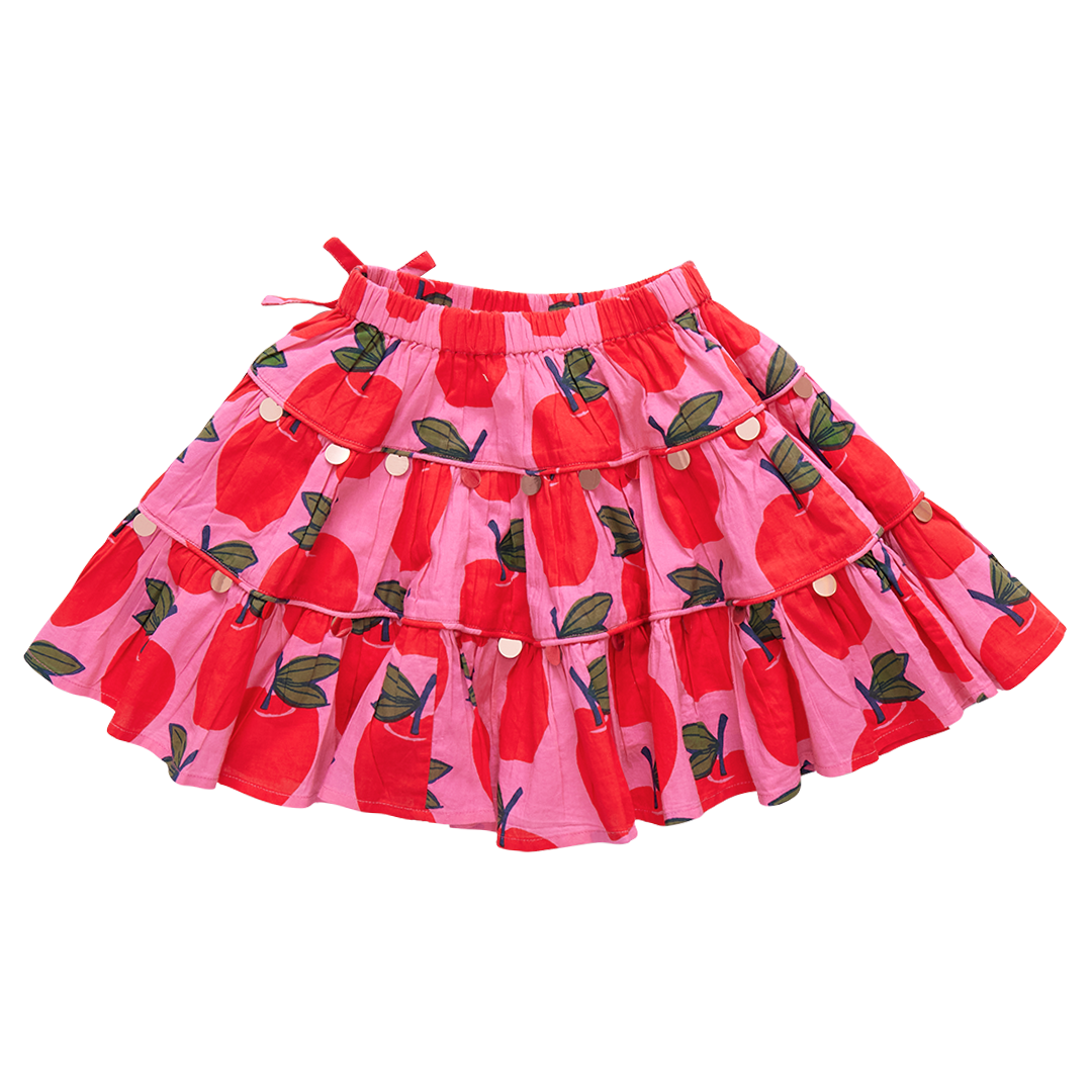 Allie Skirt - Pink Apples back