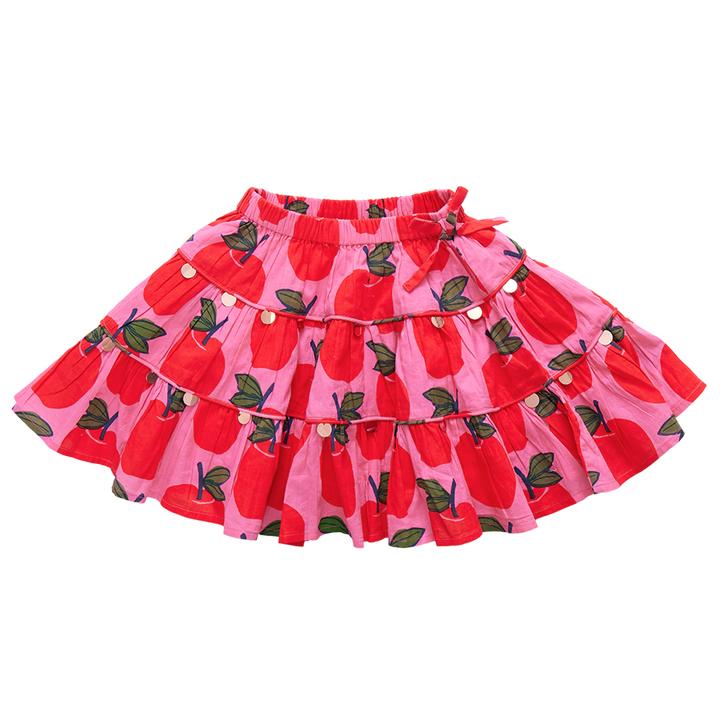 Allie Skirt - Pink Apples front