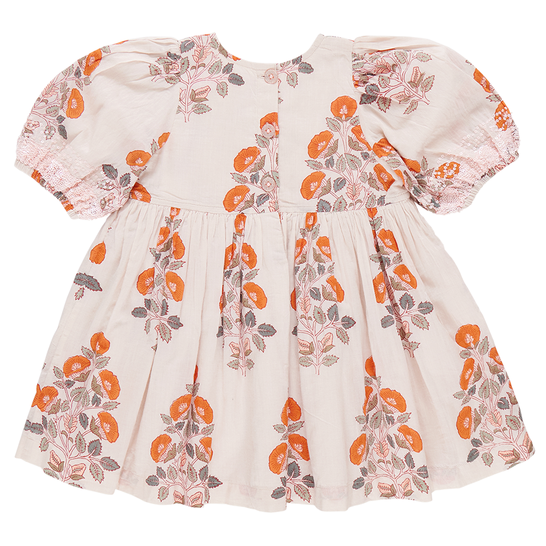 Evelyn Dress - Cloud Bouquet Floral back