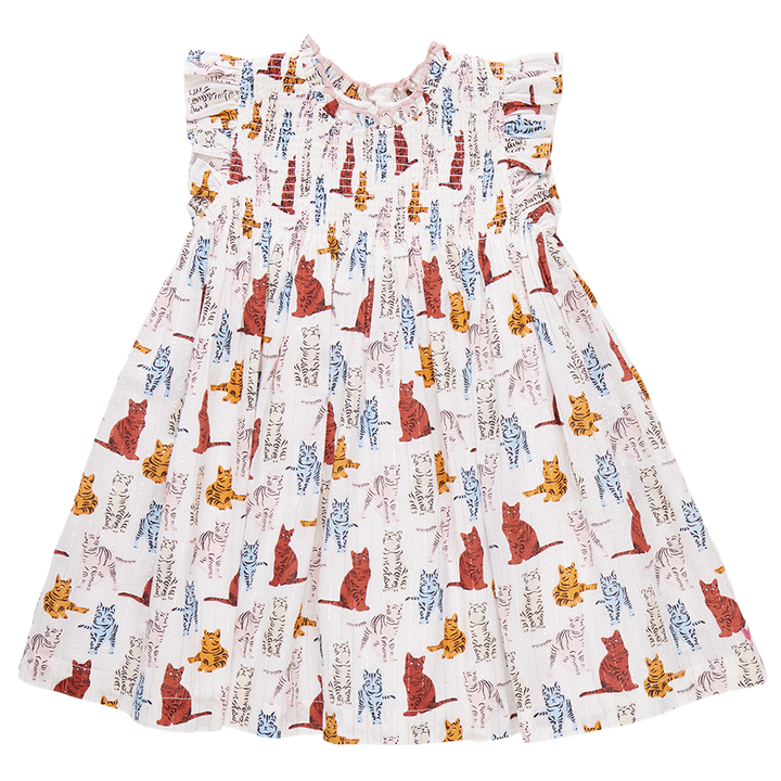 Stevie Dress - Tabby Cats front