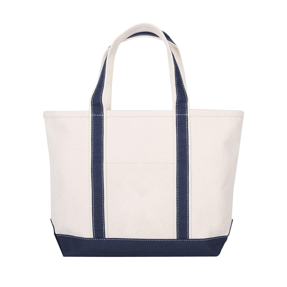 navy tote bag medium