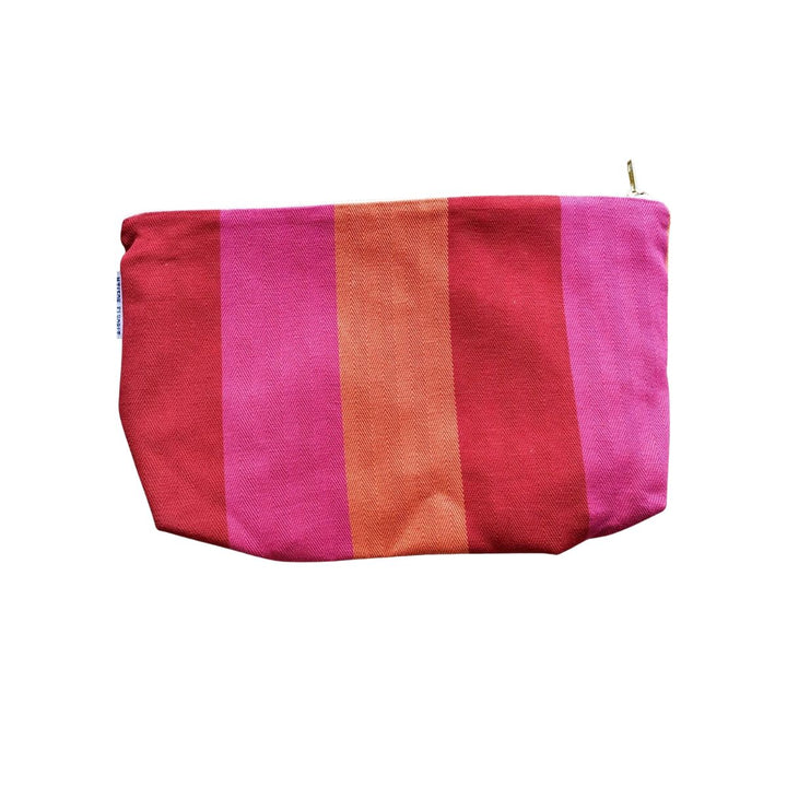 Zip Pouch in Red, Orange and Pink