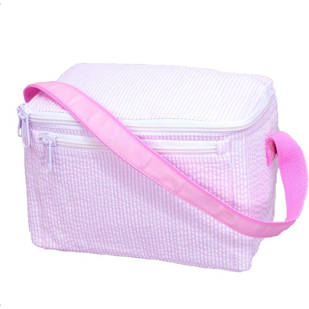 Seersucker Lunch Box in Pink