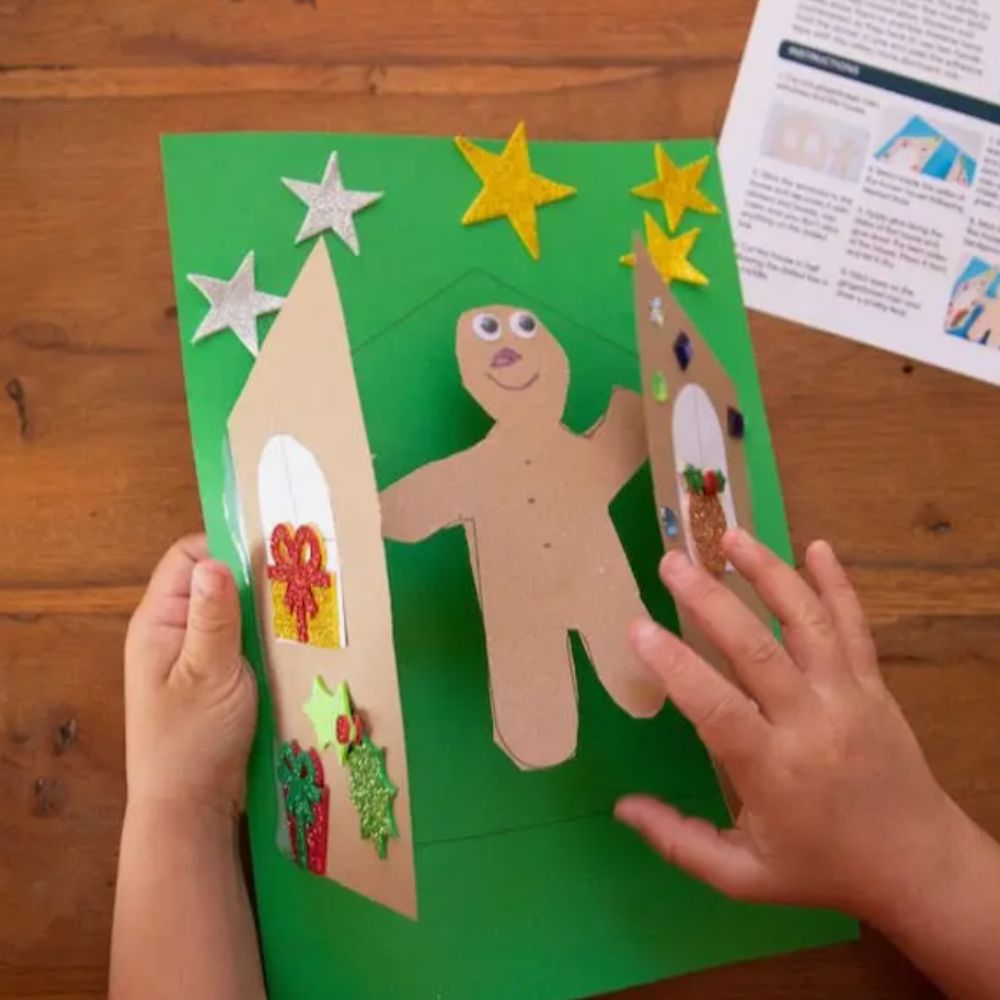 paper craft with gingerbread