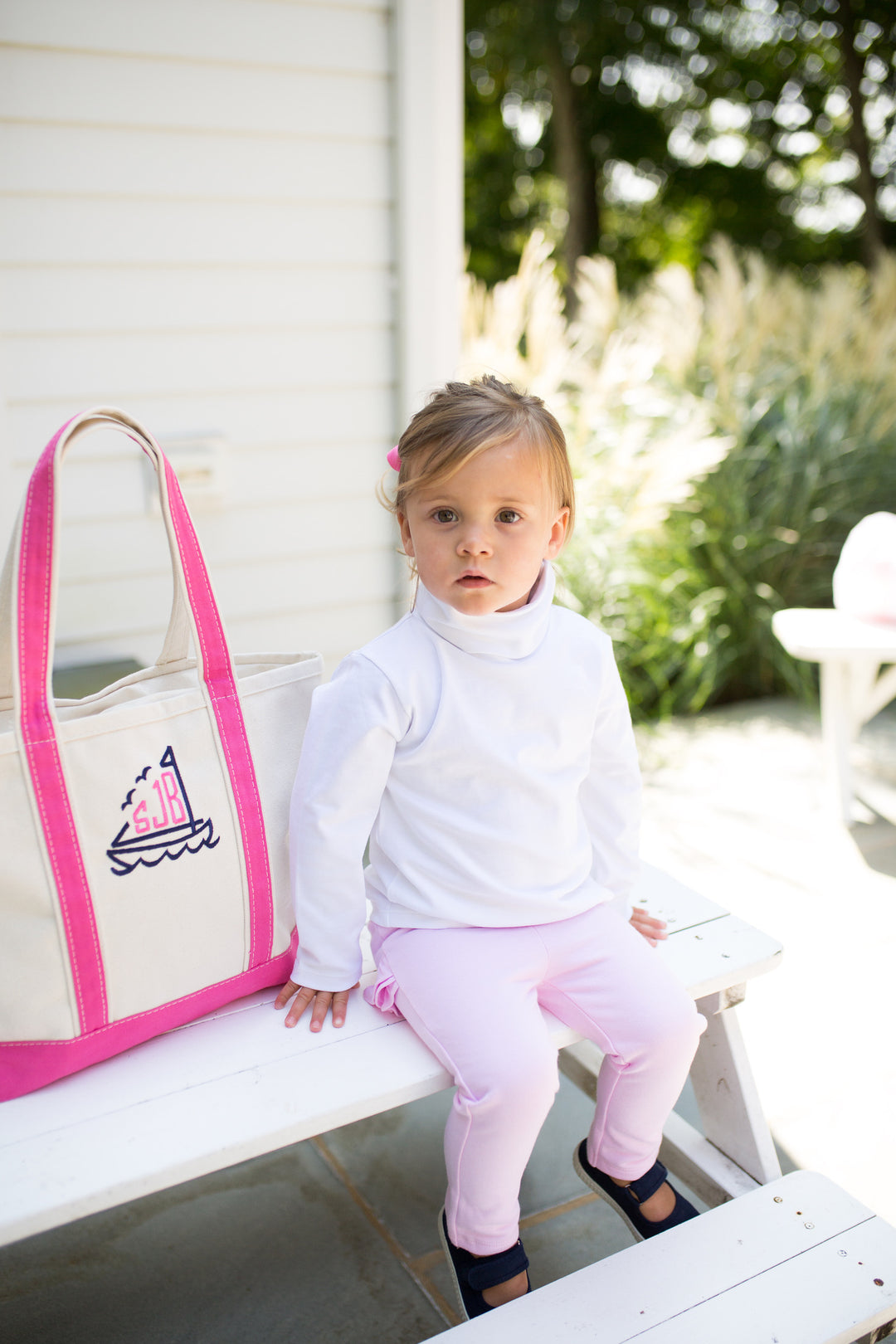 Large Boat Tote in Hot Pink