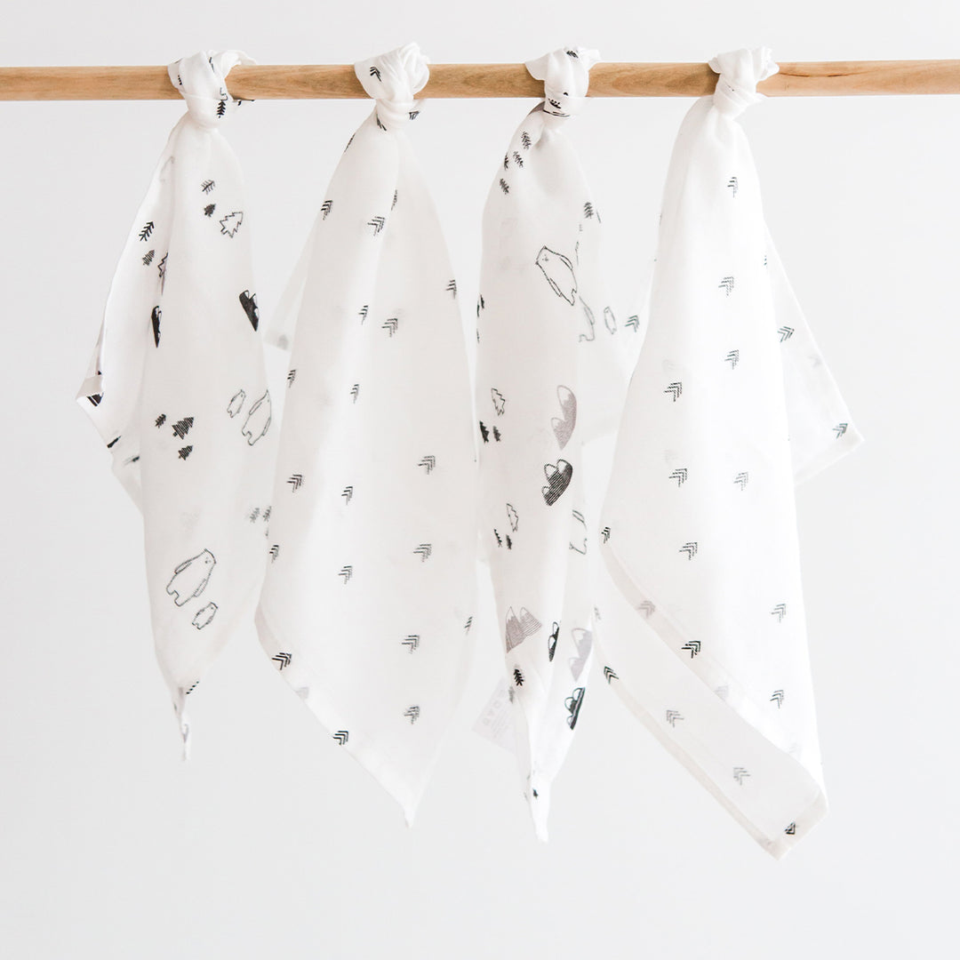 Adventure Bears Organic Baby Handkerchiefs