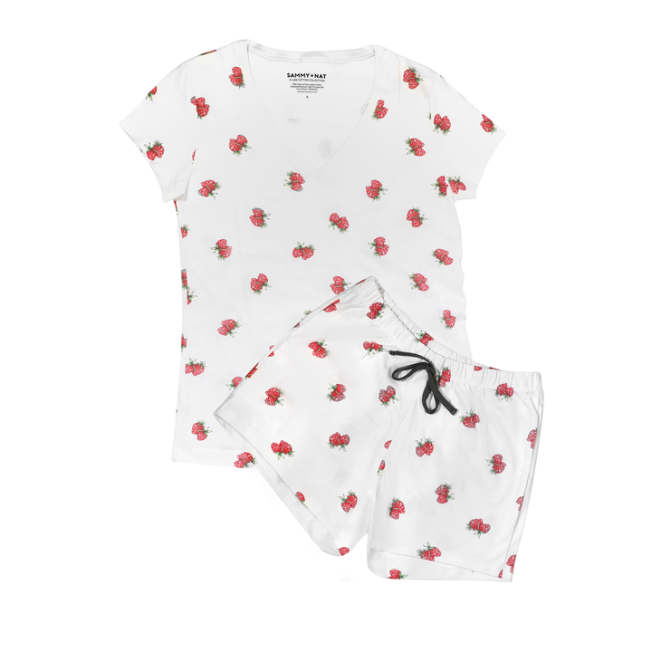 The Garden Strawberry Women's Shortie Set