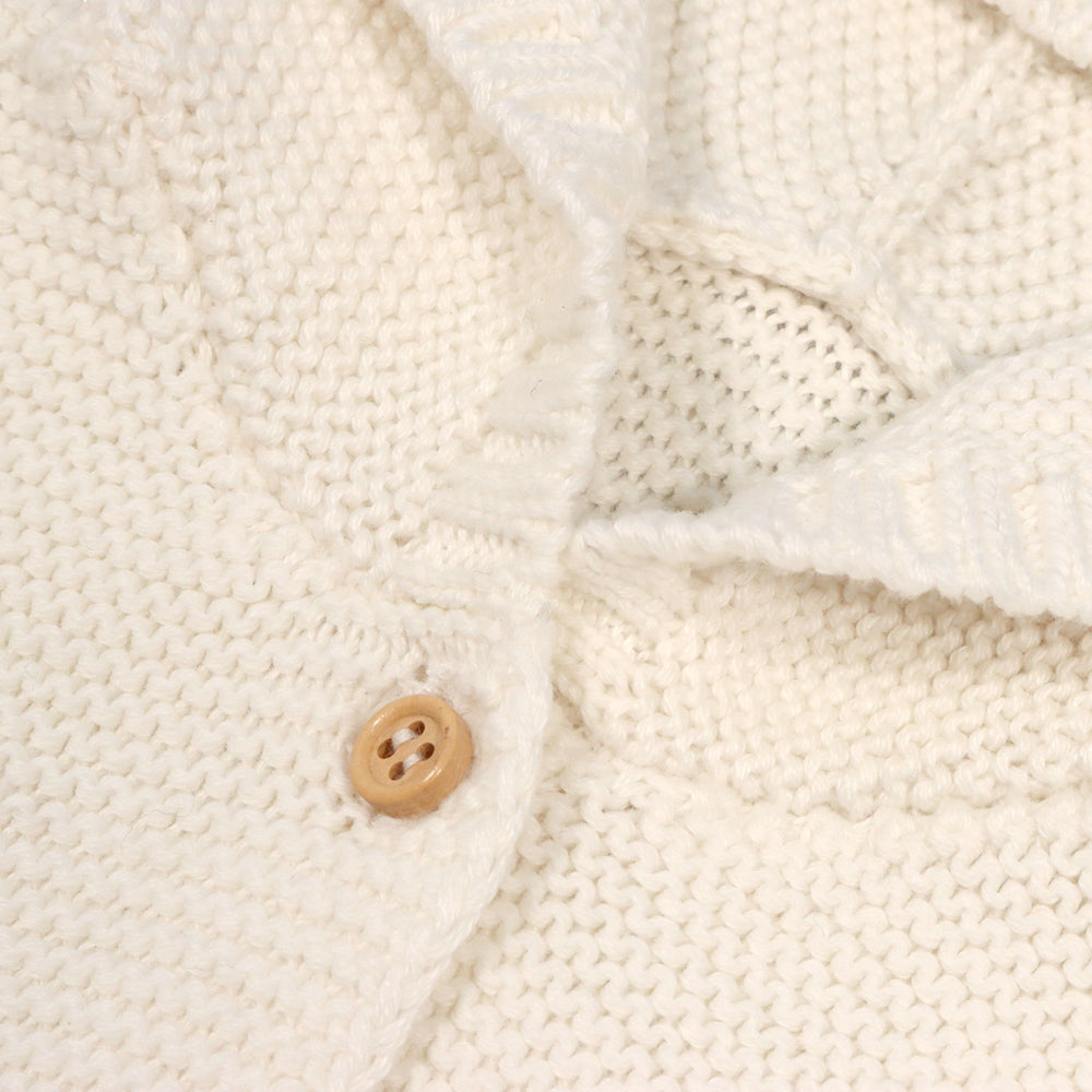 closeup of ivory sweater