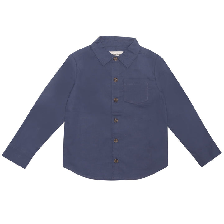 Classic Poplin Buttondown in Washed Indigo