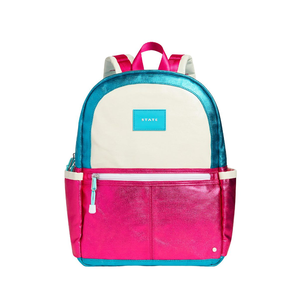 State Bags Rodgers Lunch Box Turquoise/Hot Pink