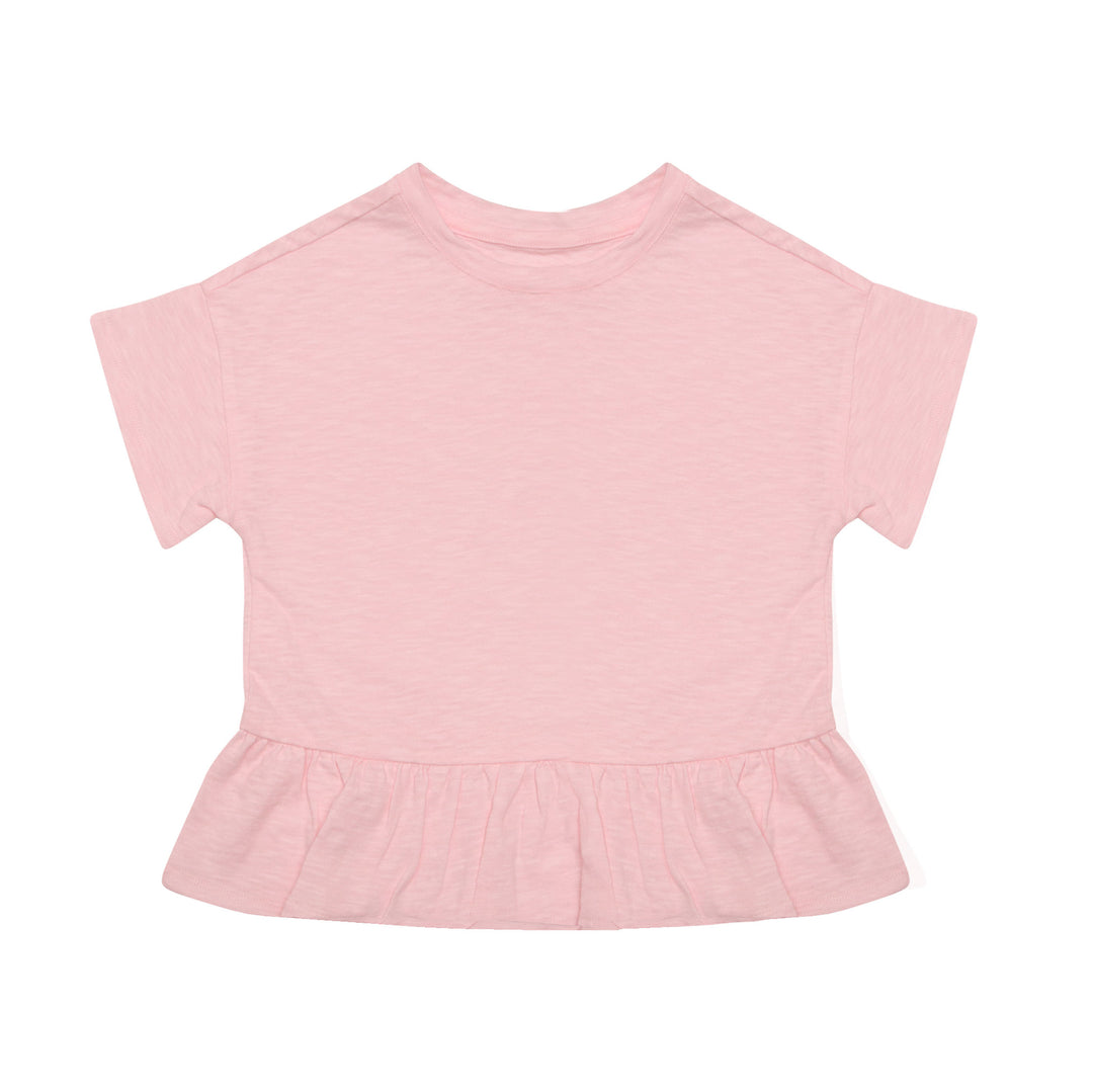 pink peplum tshirt