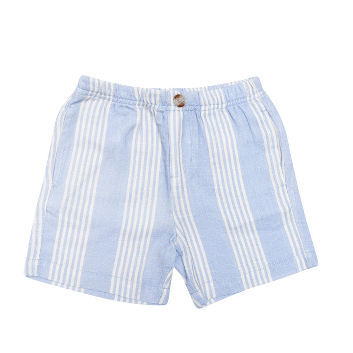 chambray striped shorts