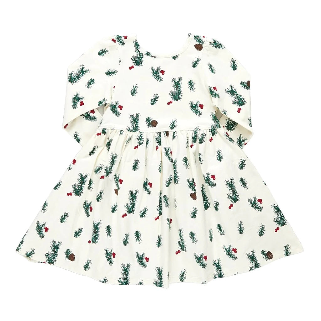 Organic Steph Dress - Pine Berry