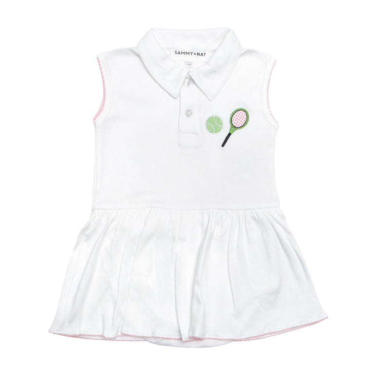 pink tennis riley romper