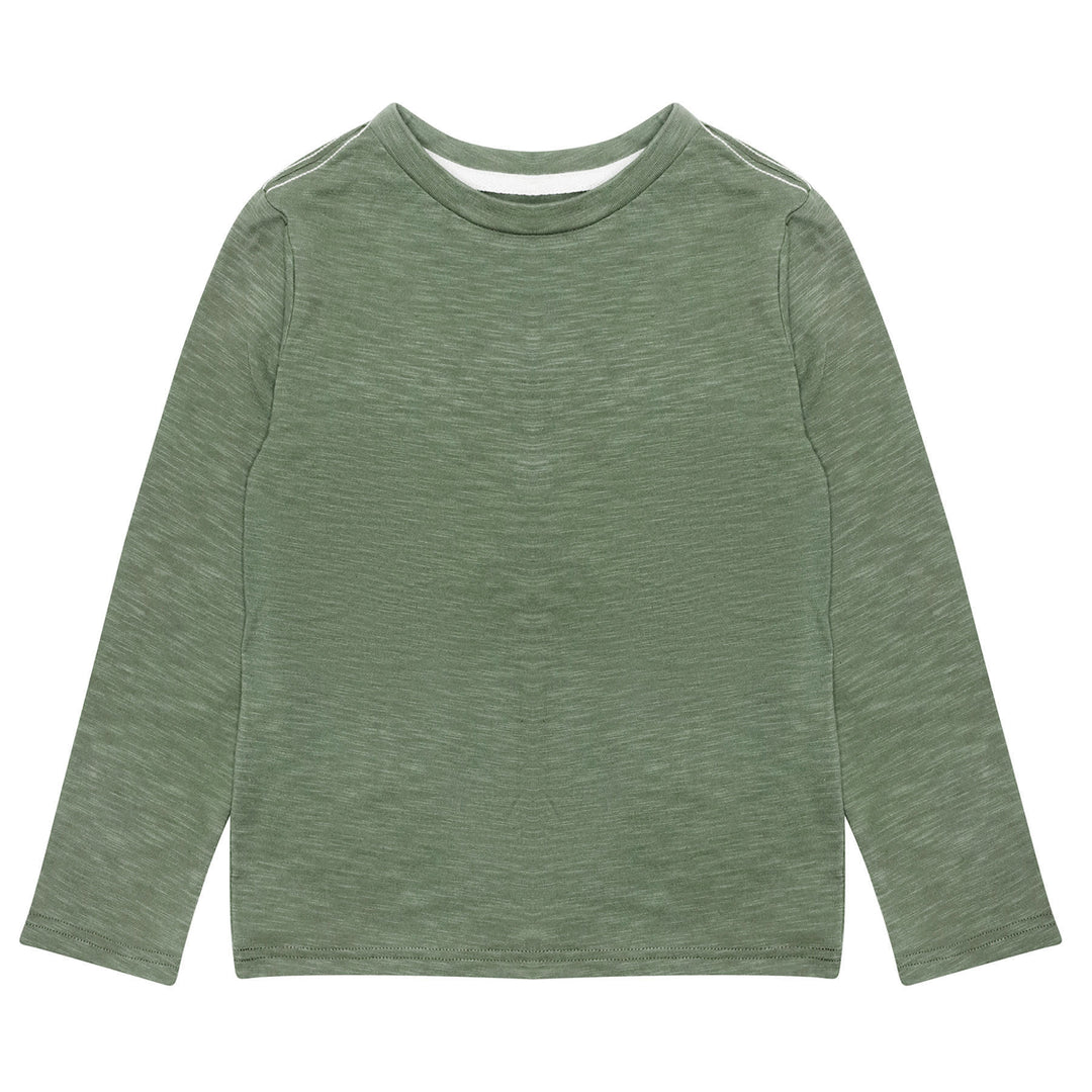 green long sleeve shirt