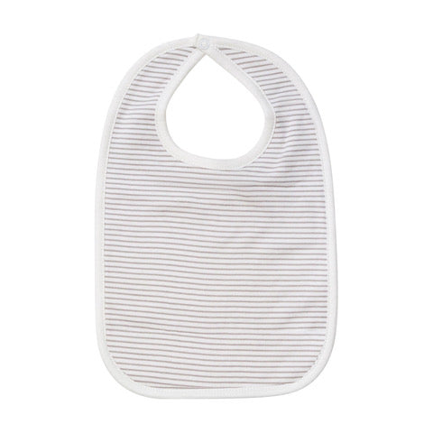 grey striped bib