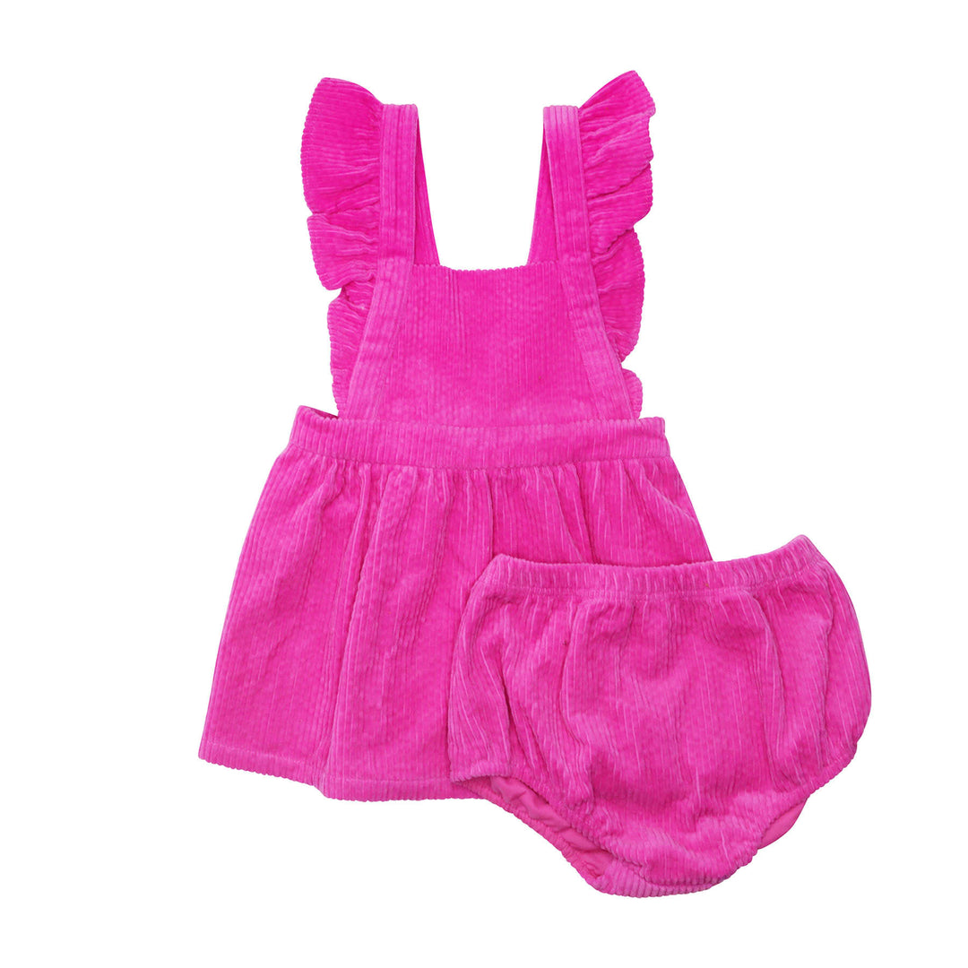 pink cord jumper set