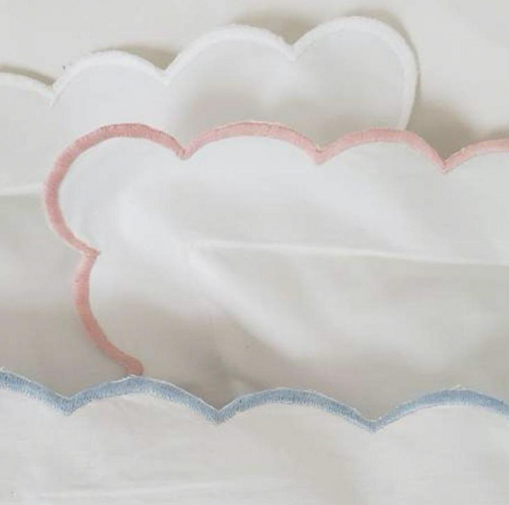 scalloped pillows