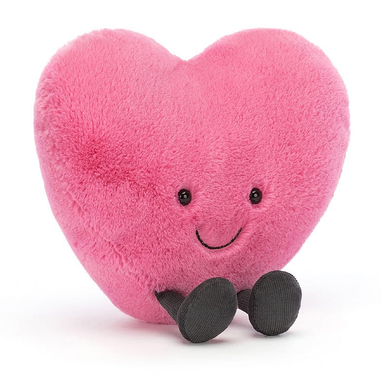 pink stuffed heart