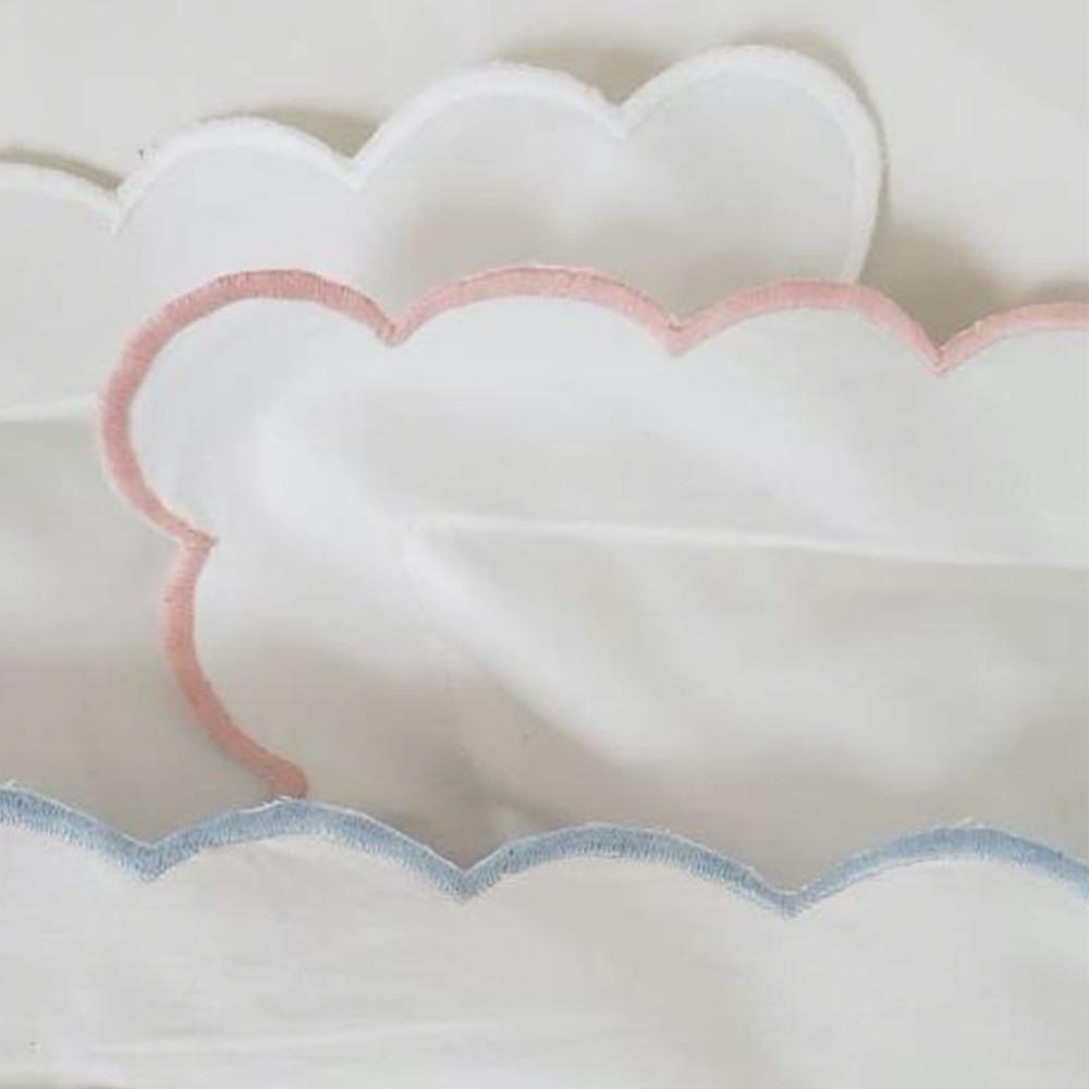 scalloped pillows