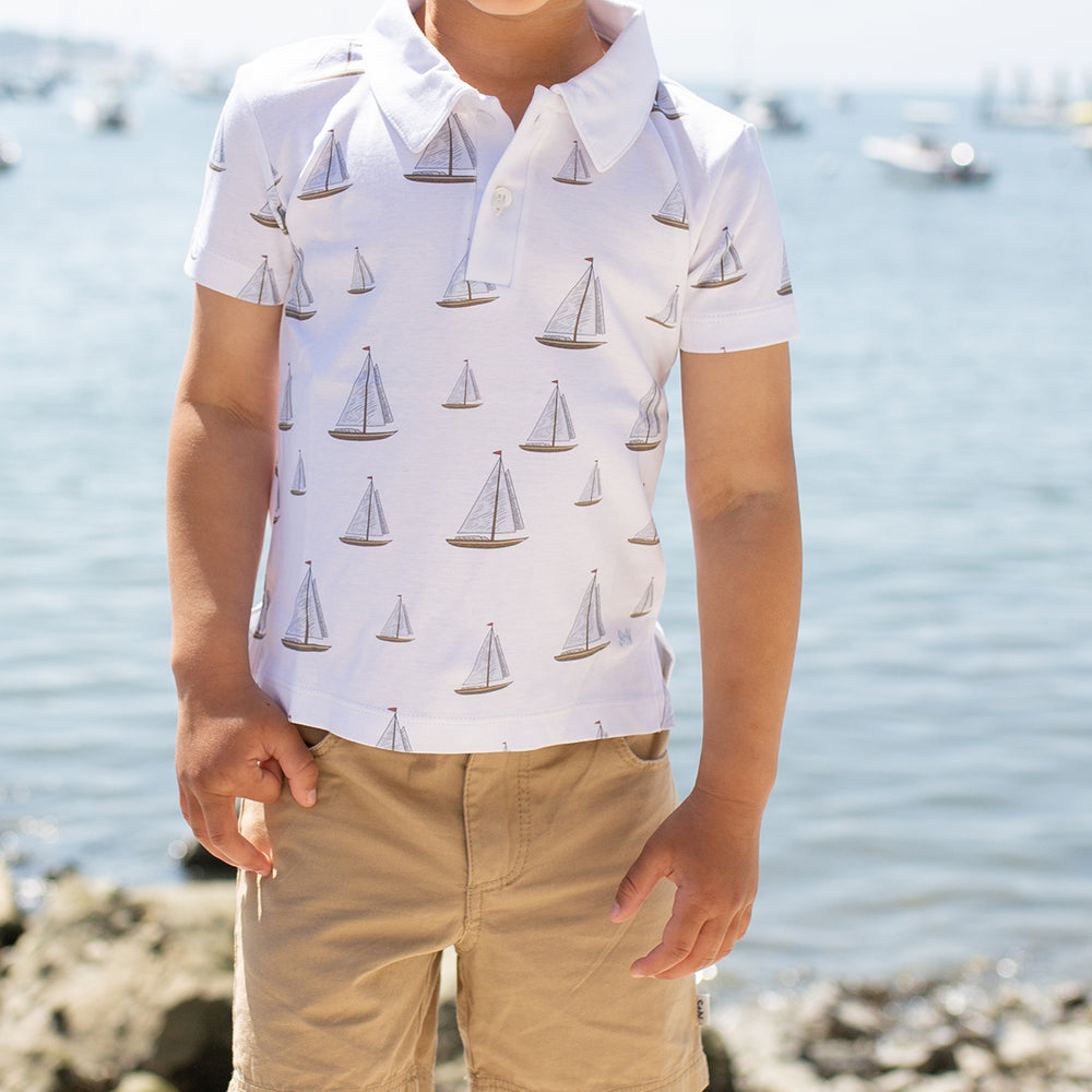 Set Sail Sailboat Polo Tee