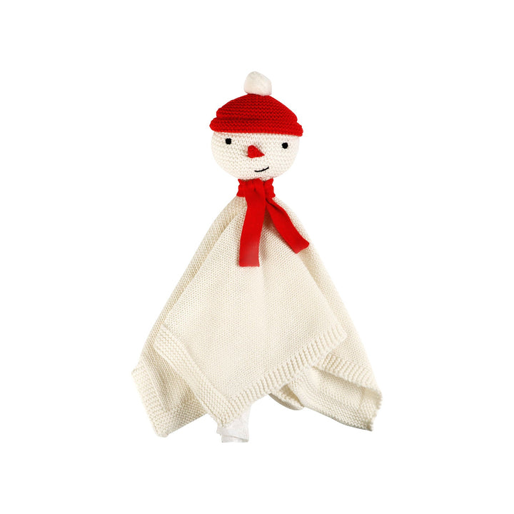 Organic Snowman Lovey in White