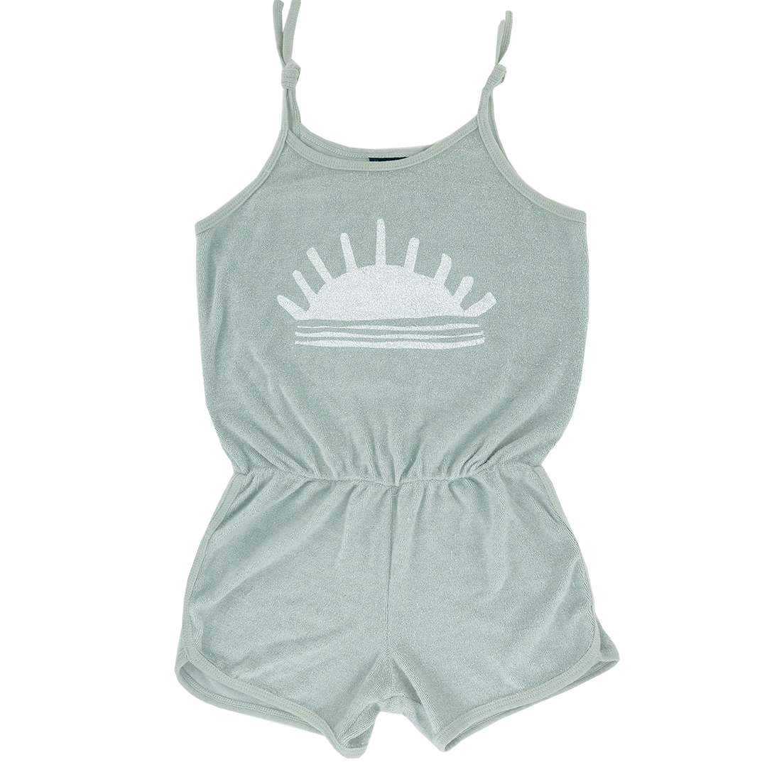 Sunrise Terry Romper in Cactus