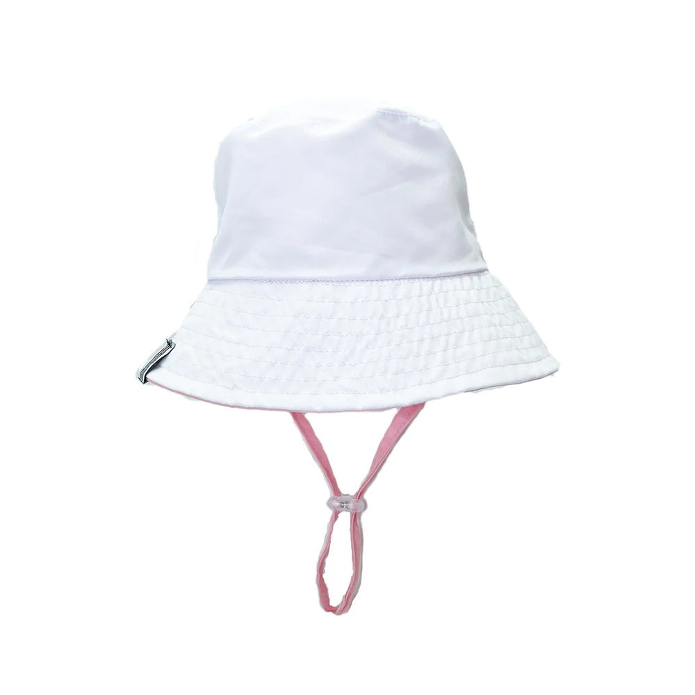 Suns Out Reversible Bucket Hat in Fairy Tale Pink